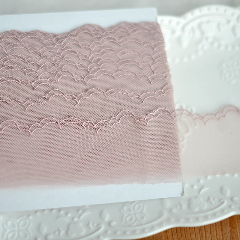 

Good quality contracted net yarn embroidery lace garment of Eva Lace accessories clothing materials H058