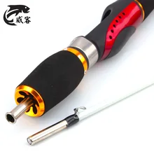 Excessive High quality Transportable Mini60/80cm Carbon Fiber Fishing Rod Winter Fishing Deal with UltraLight Stitching 2 Part Ice Fishing Pole
