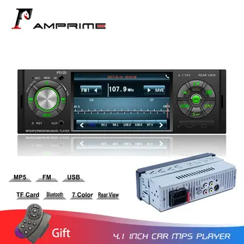 

AMPrime 4.1'' Car Radio MP3 MP5 Player Bluetooth 1 din Autoradio Stereo USB FM Backup Monitor Multimedia player Audio Stereo
