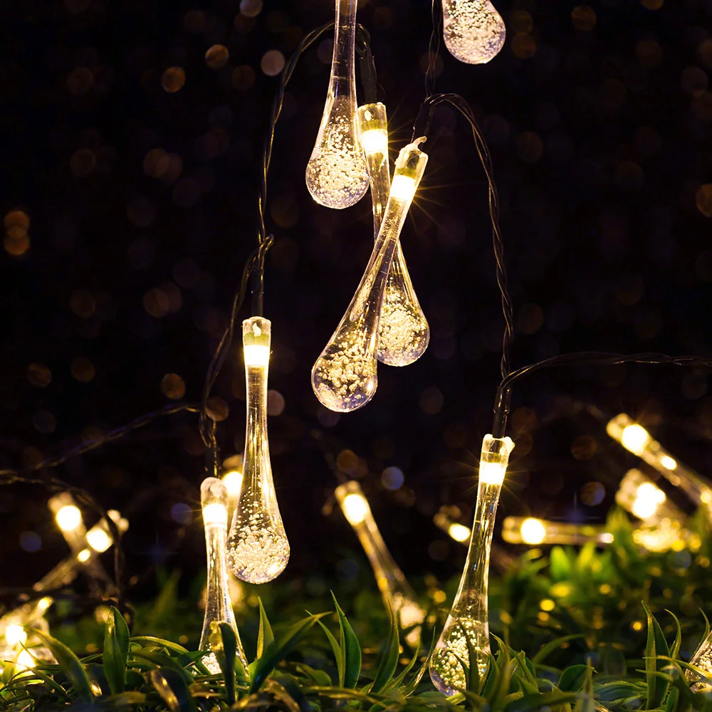 Светодиодный фонарь на солнечной батарее для сада, водонепроницаемая гирлянда для рождества, Хэллоуина, Вечерние торжества