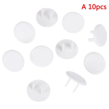 

10Pcs Power Socket Electrical Outlet Baby Kids Child Safety Guard Protection Anti Electric Shock Plugs Protector Rotate Cover