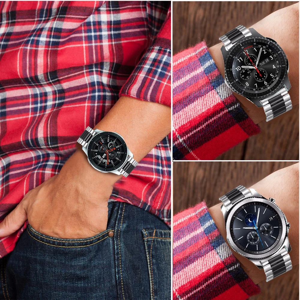 Металлический ремешок для часов Huami Amazfit Bip браслет Stratos Pace GTS GTR 47 мм 42 из