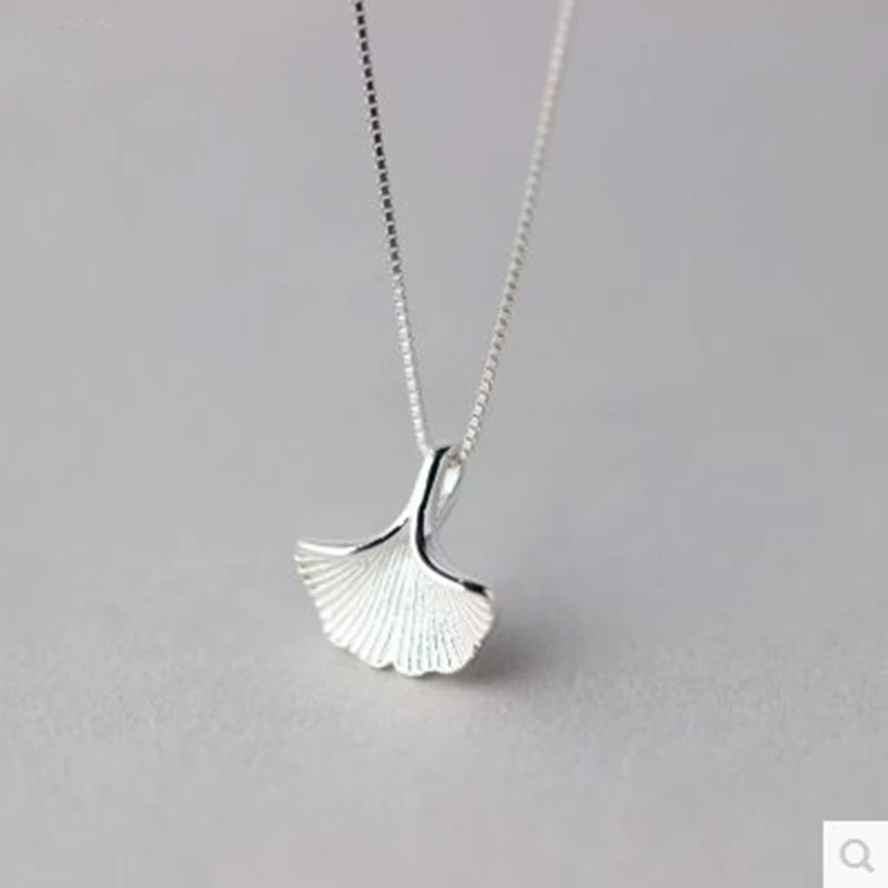 XIYANIKE New Arrival 925 Sterling Silver Simple Leaf Clavicle chain Pendant Necklaces For Women Girls Birthday Gift Fashionable | Украшения