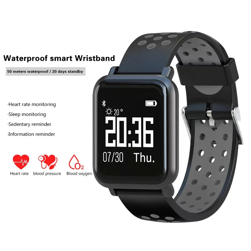 

New Smart Band Heart Rate Monitor Fitness Bracelet 9.9mm Thickness Watches Blood Pressure IP68 Waterproof Pk Fitbits miband 3