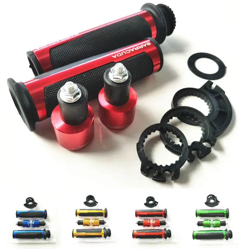 

7/8 "22mm Universal Road & Racing CNC Aluminum for Barracuda Motorcycle Handle Bar Caps / Handlebar Grips For honda VFR800VFR80