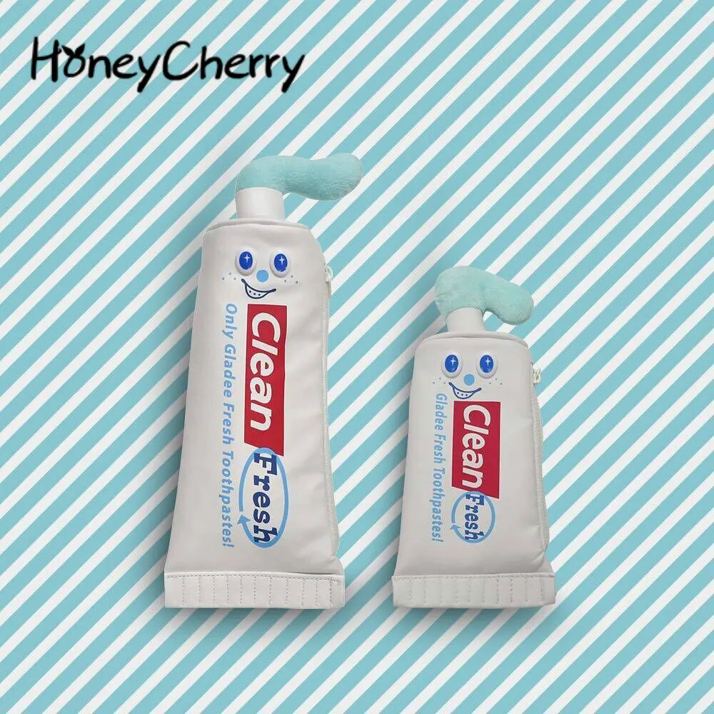 

2019 New Cosmetic Bag Creative Personality Japan And South Korea Large Capacity Toothpaste Modeling Storage Pencil