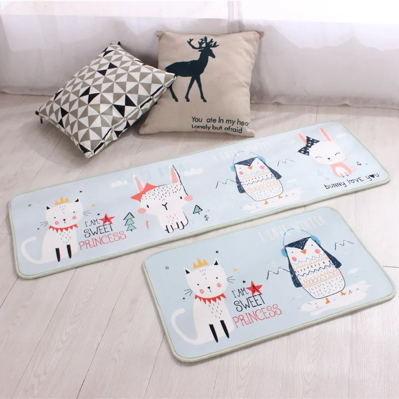 

Pet Cat Penguin Rugs And Large Kitchen Carpets For Kids Baby Home Living Room Hallway Bathroom Bedroom WC Door Floor Bath Mats