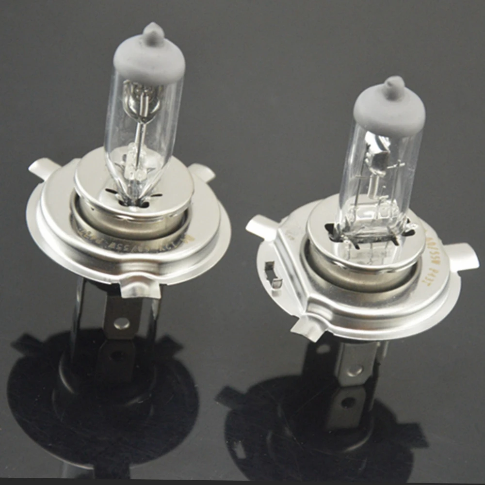 2 Adet H4 12V 55W 60W P43T A k k Araba D I klar Far Ampul 