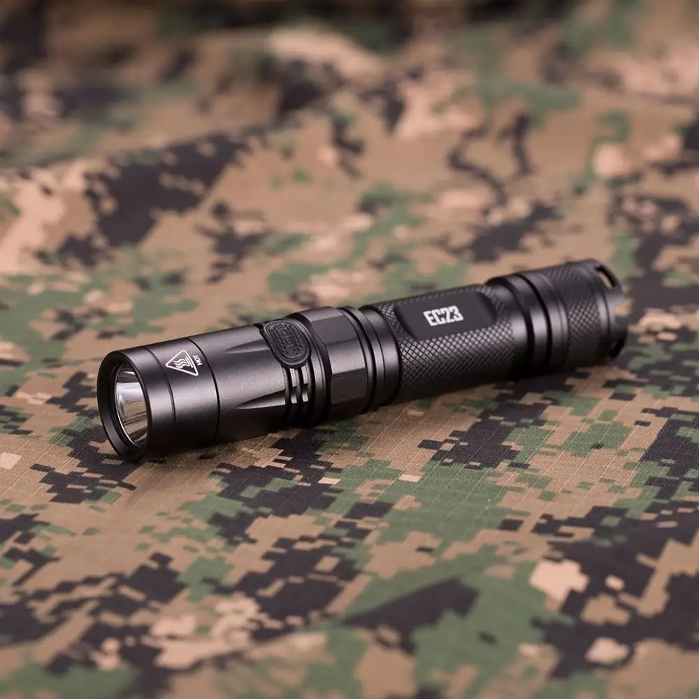 

Nitecore EC23 Flashlight 1800 lumens CREE XHP35 HD E2 LED High with Battery 5 brightness level for outdoor camping and EDC