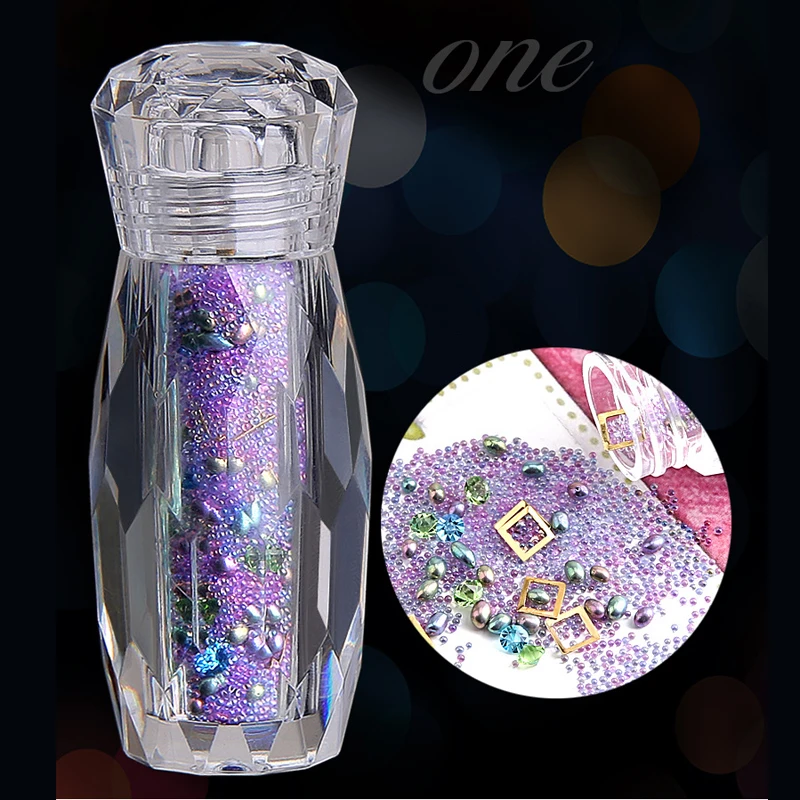 New 3D Nail Art Decorations 5 Color Acrylic Beads Shiny Charm Rhinestones Decoration DIY UV Gel Polish Nails Manicure Tools | Красота и