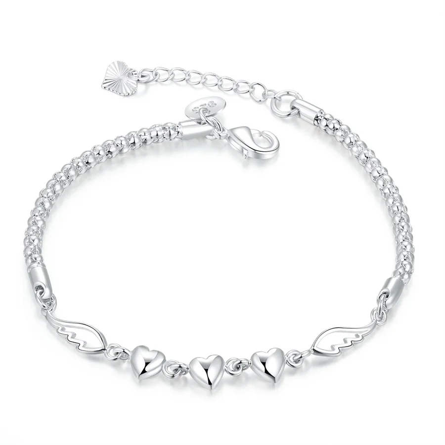 Женские Подвески, красивый браслет, серебряный милый модный для женщин, Свадебный красивый браслет, ювелирные изделия, h365