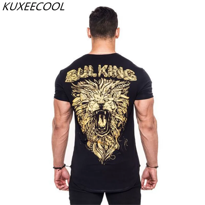 

2017 Summer T-shirt The lion printing FUNNY Beer Humor Shirt Men's Cotton Short Sleeve T Shirt Black Grey Color