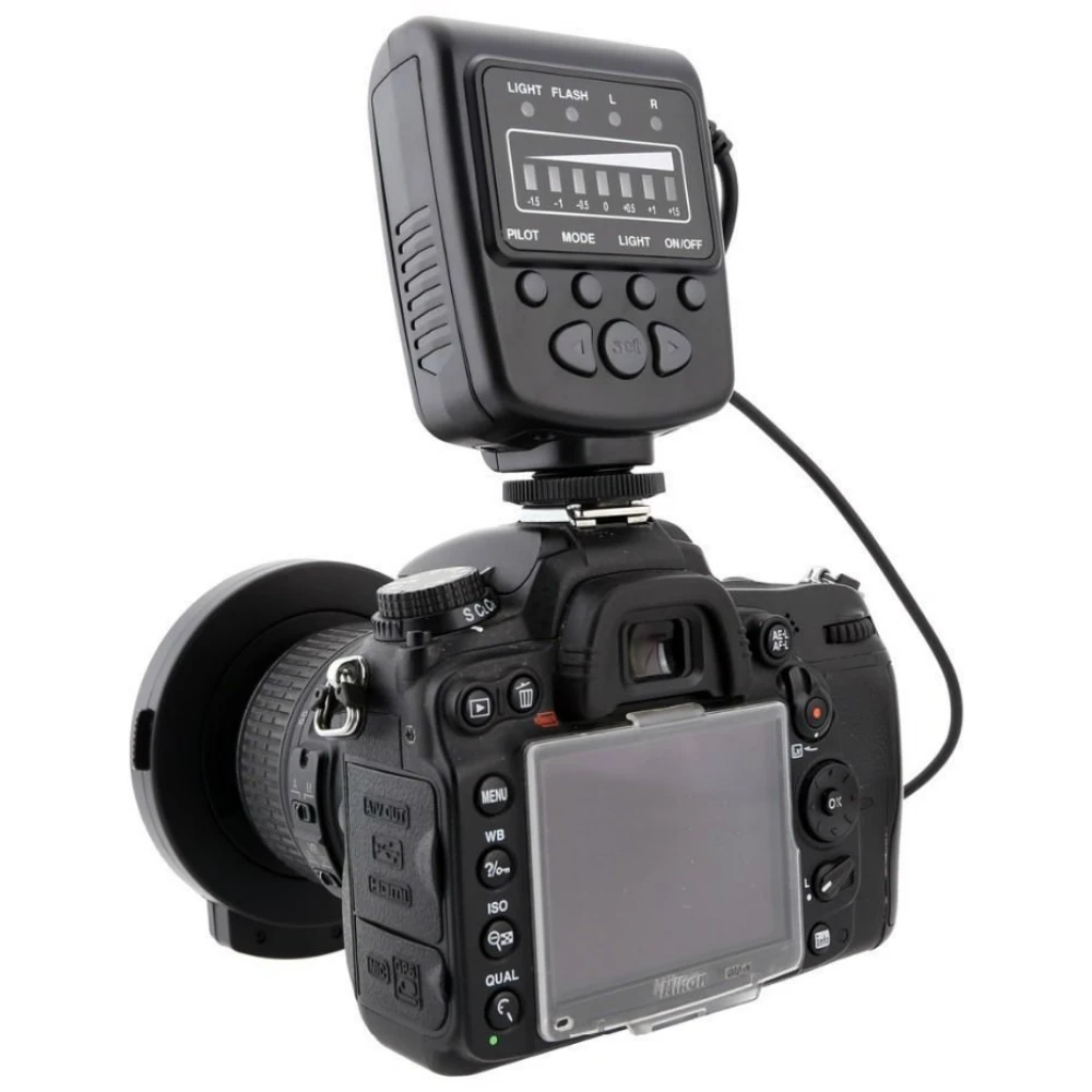 On Camera Flash Camera Flash Meike FC-100 FC100 Manual LED Macro Ring Flash Light 7 Adapter Ring For Canon Nikon Olympus Pentax Digital DSLR Camera