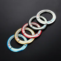 Car Stickers Luminous Alloy Car Ignition Switch Cover Auto Accessories Circle Light Decoration 3