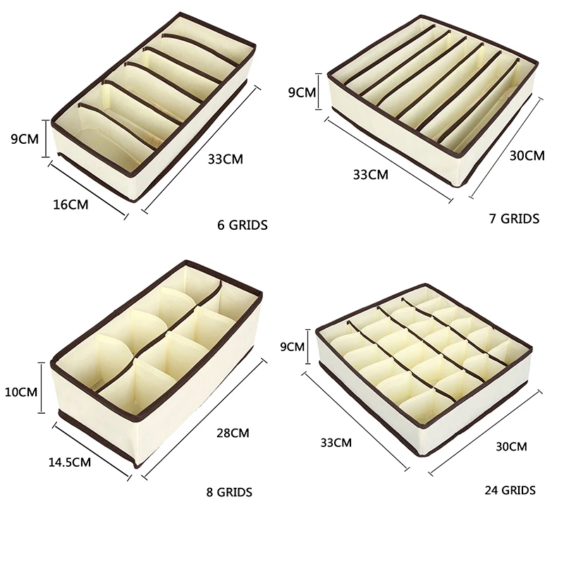 LASPERAL cajas de almacenamiento para los calcetines cortos Bra Ropa Interior divisor de cajón con tapa Organizador de armario Ropa Interior Organizador LASPERAL cajas de almacenamiento para los calcetines cortos Bra Ropa Interior divisor de cajón con tapa Organizador de armario Ropa Interior Organizador