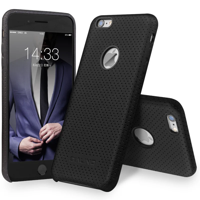 QIALINO Ultra Thin Fashion Case for iPhone 6/s Genuine Leather Back Cover plus Luxury Phone 4.7/5.5 inch | Мобильные телефоны и