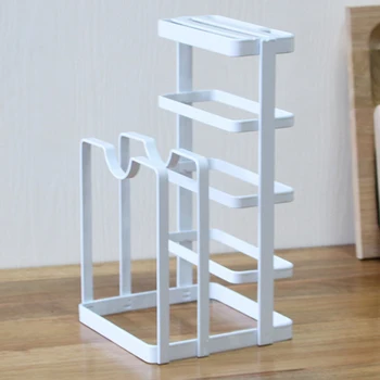 

1PC Kitchen Storage Rack Knife Holder Cutting Board Rack Shelving Multifunctional Kitchen Tool Organizer