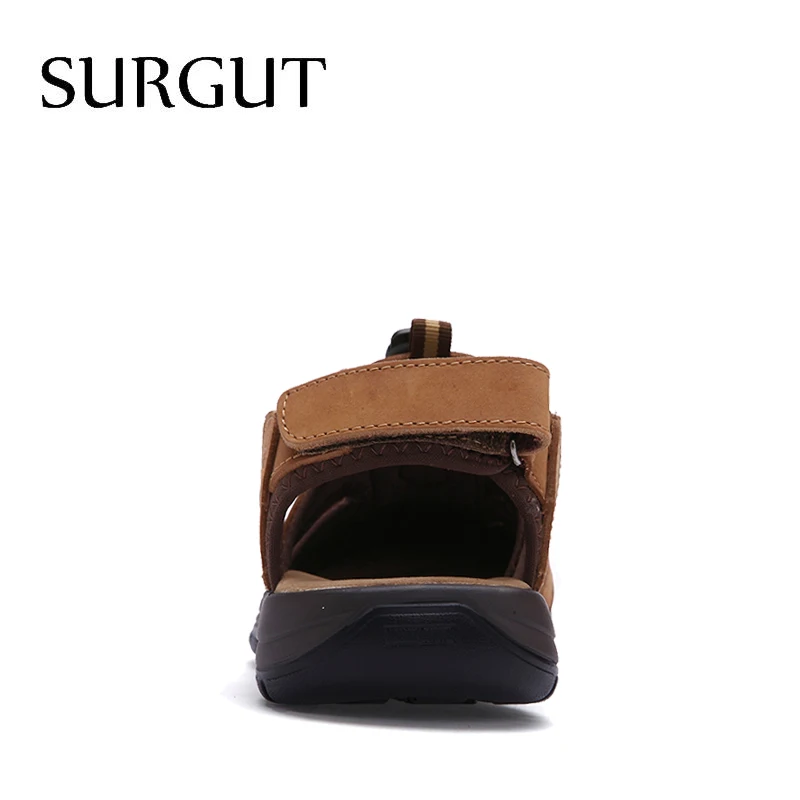 SURGUT Brand Men's Sneakers Classic Men Soft Sandals Men Flat Summer Shoes Leather Breathable Sandals Men Slippers Flip Flops SURGUT Brand Men's Sneakers Classic Men Soft Sandals Men Flat Summer Shoes Leather Breathable Sandals Men Slippers Flip Flops