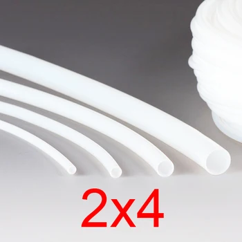 

2mm ID 4mm OD 2x4 PTFE tube tubing,polytef HOSE,white 3D printer F4 Corrosion Resistance Polytetrafluoroetylene pipe