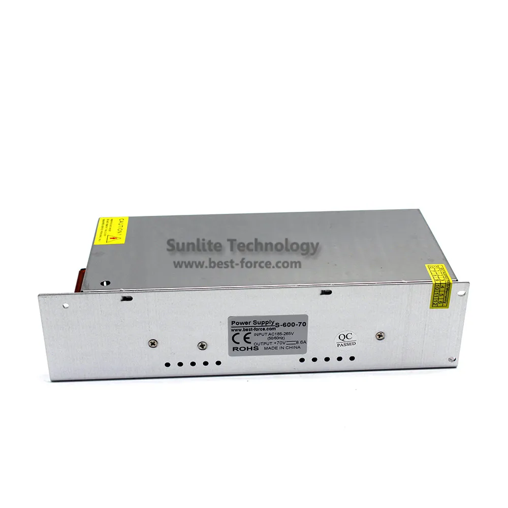 Переключатель питания DC70V 8.6A 600 W адаптер питания, трансформатор 220 V ac-dc SMPS для ЧПУ фрезерный станок оборудование шаговый двигатель
