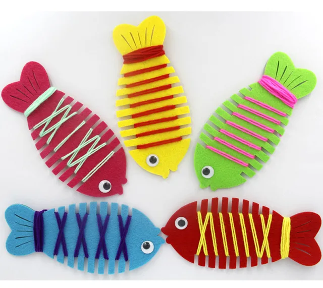 Kids Diy Handmaking Toys Easy Crafts Non Woven Cloth Fish Child Creative Activity DIY Kids Diy Handmaking Toys Easy Crafts Non Woven Cloth Fish Child Creative Activity DIY