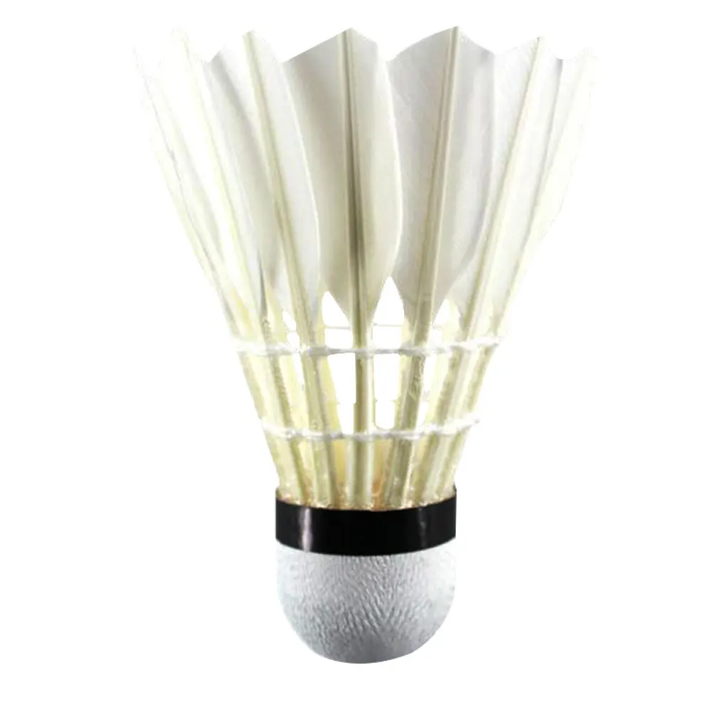 12 piezas del Faux de vuelo estable volantes + 60E bádminton bolas