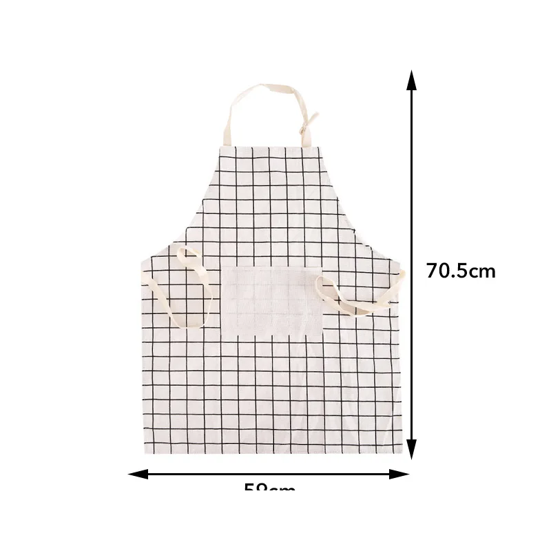Hoomall Регулируемый хлопковый Льняной Фартук высокого класса Кухонный Фартук с карманами для приготовления выпечки ресторанные кухонные инструменты