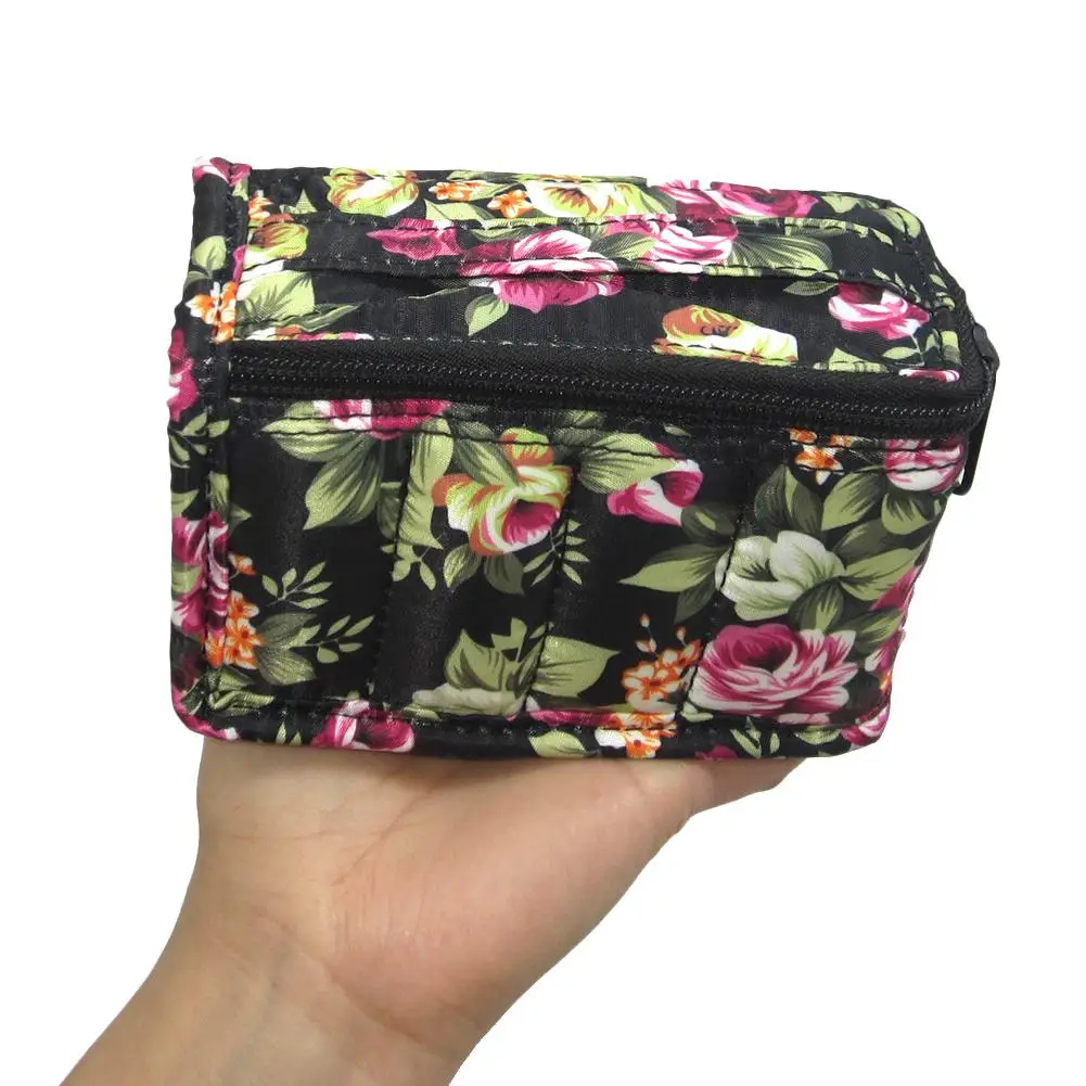 8 сетчатый чехол для хранения эфирных масел для путешествий, портативный держатель для переноски, сумка в цветочном стиле, сумки для хранения эфирных масел