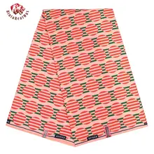 Анкара африканская полиэфирная восковая печатная ткань Binta настоящий воск высокого качества 6 ярдов африканская ткань для вечерние платья FP6178