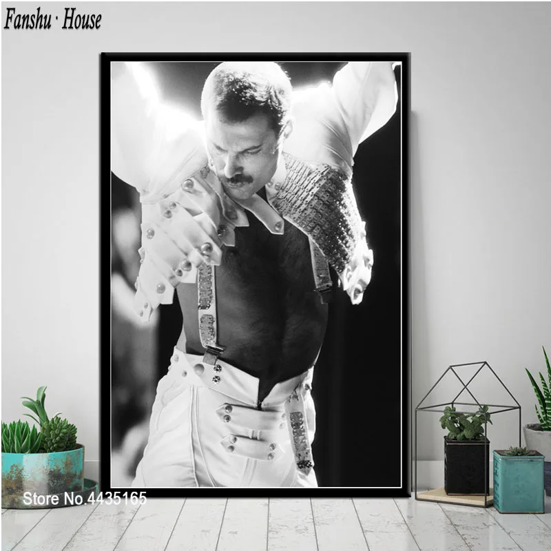Queen Freddie Mercury художественный плакат богемная Рапсодия плакаты и печать, Картина Настенная живопись на холсте настенная художественная комната украшение дома - Цвет: 007