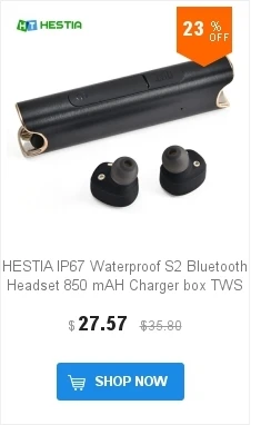 HESTIA TWS X3T Беспроводная Bluetooth 4,2 гарнитура наушники wtih зарядное устройство коробка бас X1t X2T обновленная для iPhone samsung Android