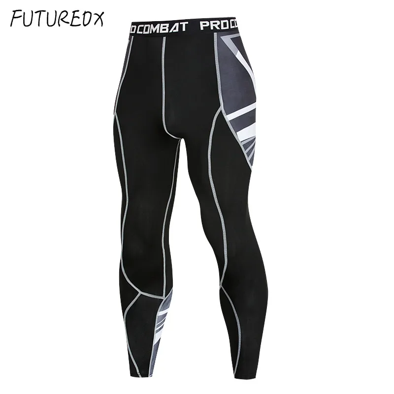 

New men's printed leggings compression tight sportswear jogging MMA sports fitness long Pants men's running training sweatpants