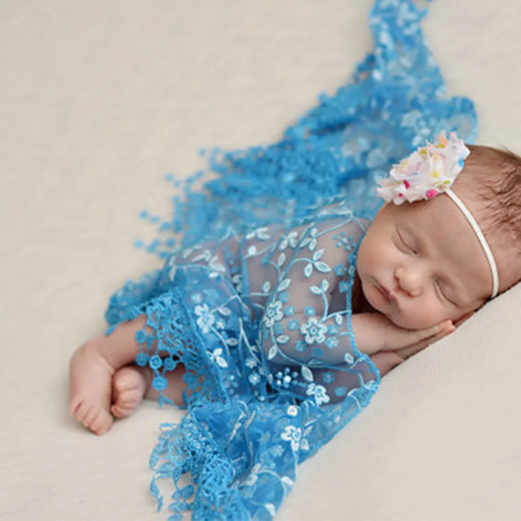 Baby Newborn Stretchy Backdrop Wrap Cloth Costume Photography Photo Prop Outfits Stretch Lace Wrap Newborn Photography Props