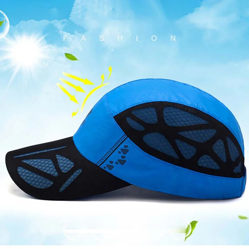 Кепка для занятий спортом на открытом воздухе женские летние Защита от солнца восхождение защиты дышащая сетчатая шляпа восхождение кепки для мужчин дышащие быстросохнущие сетчатые шляпы