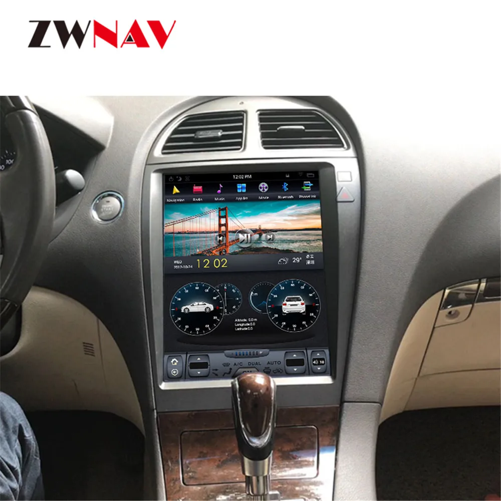 ZWNVA Tesla ips экран Android 7,1 автомобильный без DVD плеера радио gps навигация для Lexus ES ES240 ES350 2006 2007 2008 2009 2010 2012