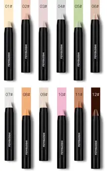 

(120 Pcs/Lot) 2018 12 colors Automatically Rotate Face Modification Concealer Pen Natural Brighten Lips Available Free Shipping