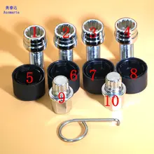 Super security! For Tiguan Ling, Bora, Jetta, Passat, POLO Jetta anti-theft screw wrench screw tool tyre anti-theft key