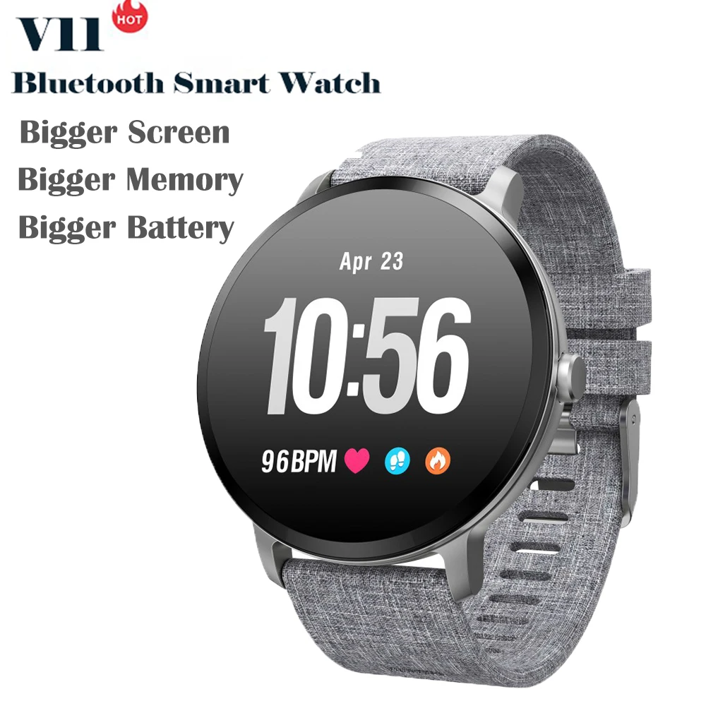 

2019 New V11 Smart Watch For Men Women , Waterproof Fitness Tracker Heart Rate Blood Pressure Monitor Smartwatch For Android iOS