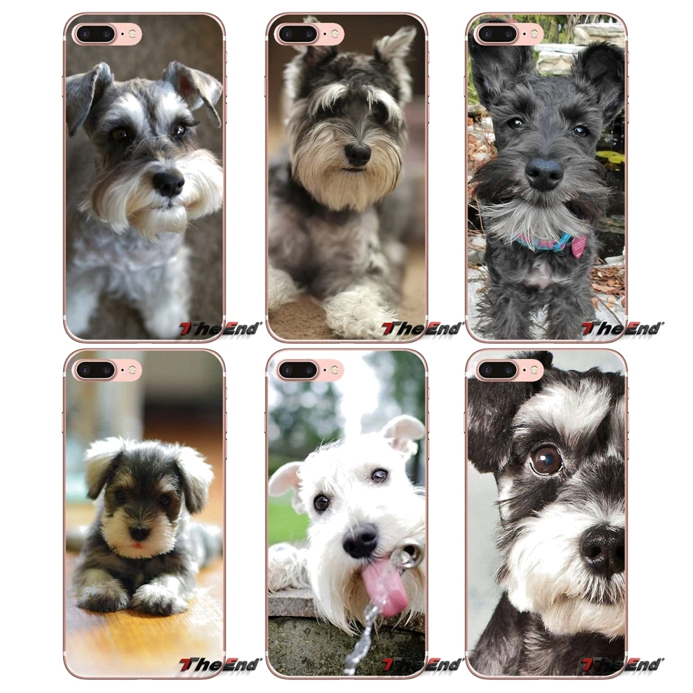 

Transparent Soft Cover Miniature schnauzer puppy dog For Huawei Honor 5A LYO-L21 Y6 II Compact Y5 2 Y5II Mate 10 Lite Nova 2i 9i
