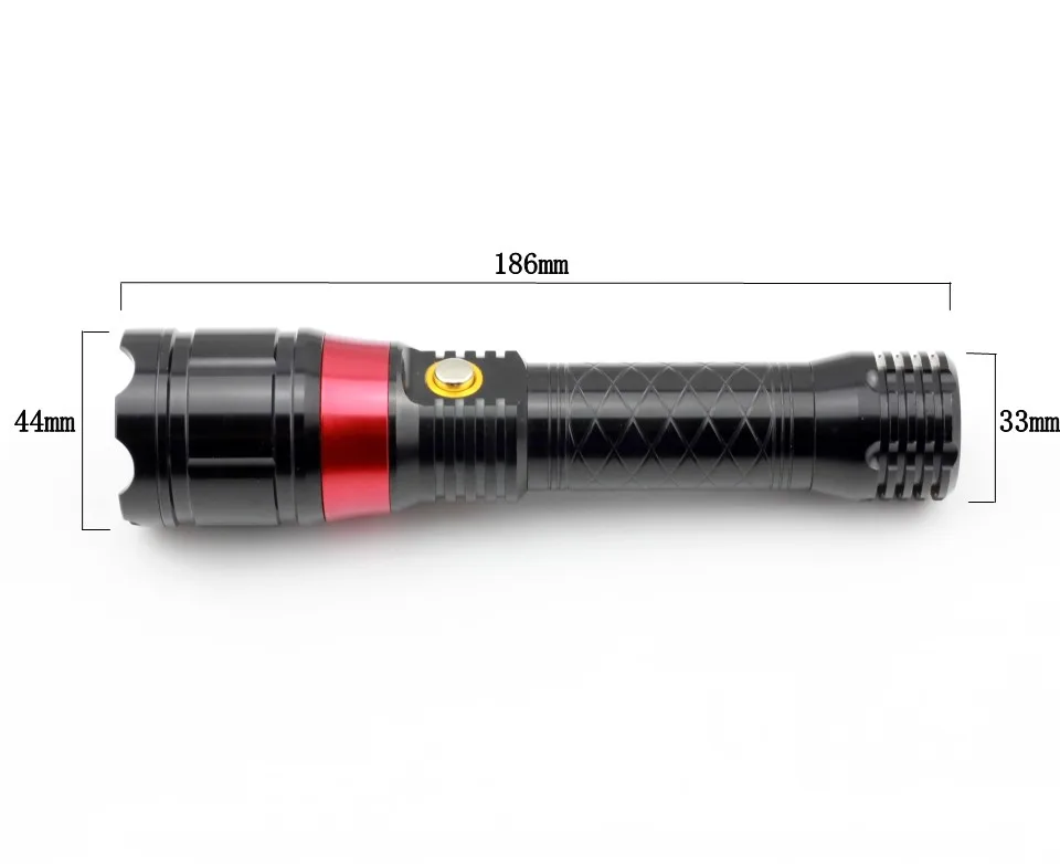 YUPARD Многофункциональный светодиодный лазерный фонарик с красным цветной лазерный луч указатель Q5 светодиодный масштабируемый фонарик Тактический Охота