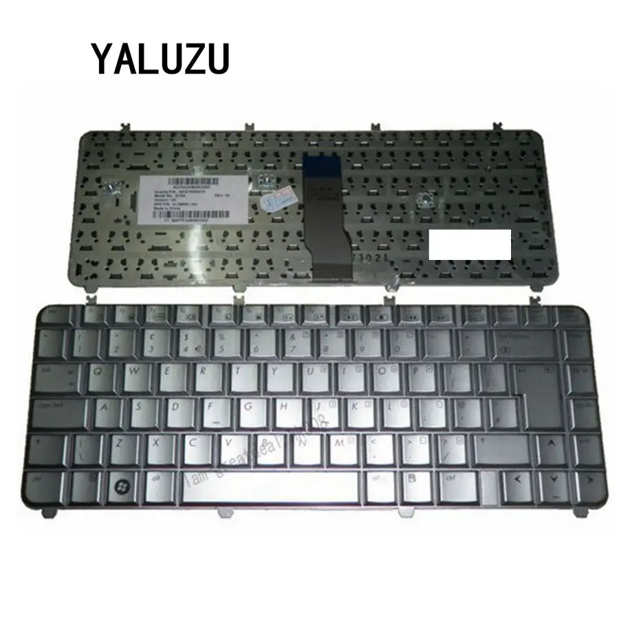 

YALUZU New Keyboard FOR HP DV5 QT6A TEQT6E00210 9J.N8682.J0U Silver UK laptop keyboard