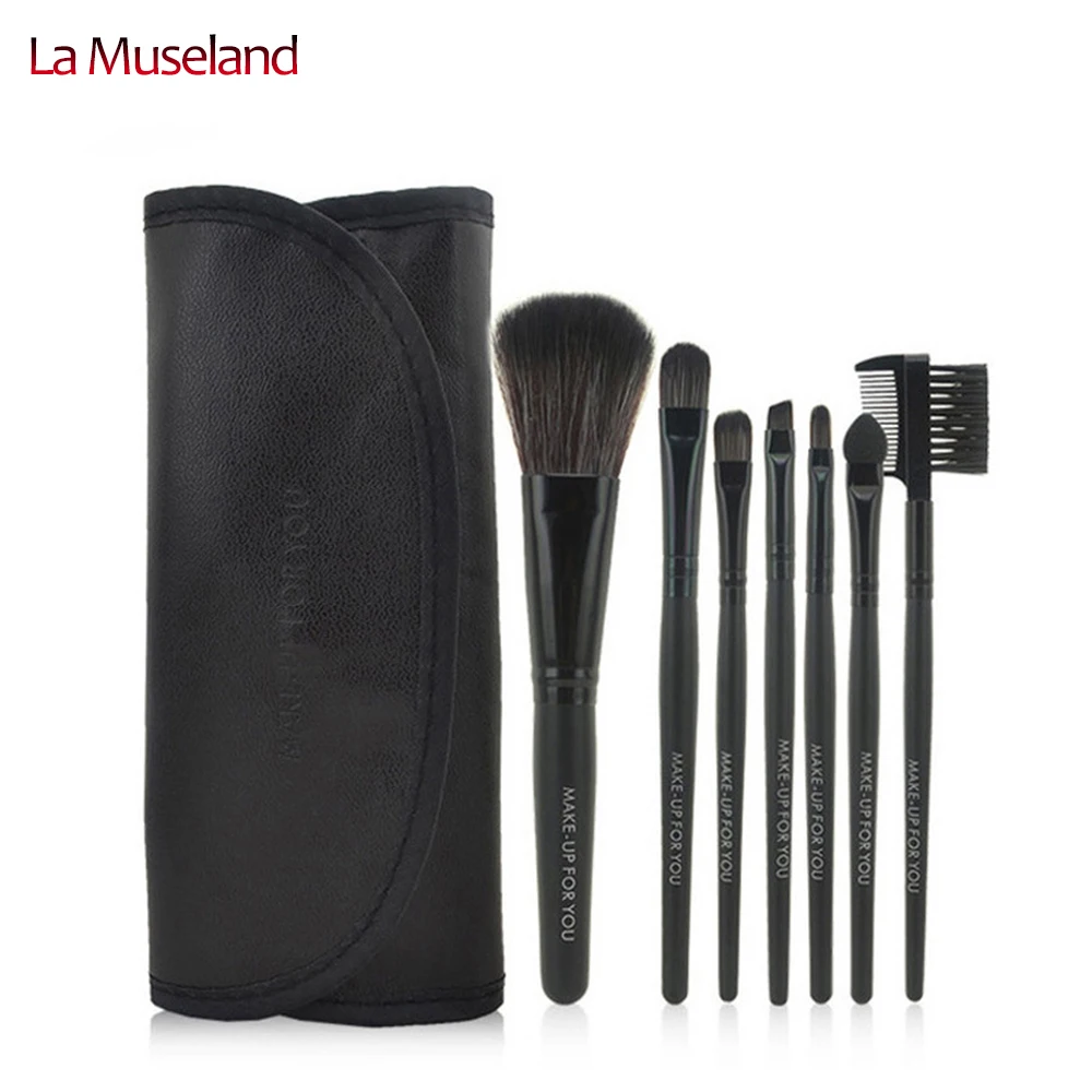 HOT Professional 7 Pcs Makeup Brush Set Tools Make Up Toiletry Kit Wool hot-professional-7-pcs-makeup-brush-set-tools-make-up-toiletry-kit-wool