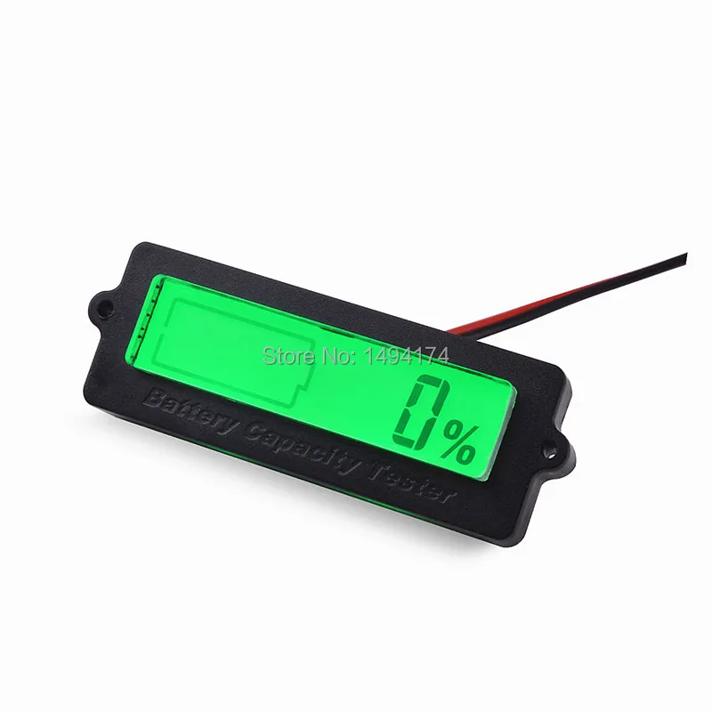 WQScosea Q8S-256 Universal Voltage Green LCD Battery Capacity Tester Indicator Meter For 12V 24v 36v 48v Lead-acid lithium | Компьютеры и