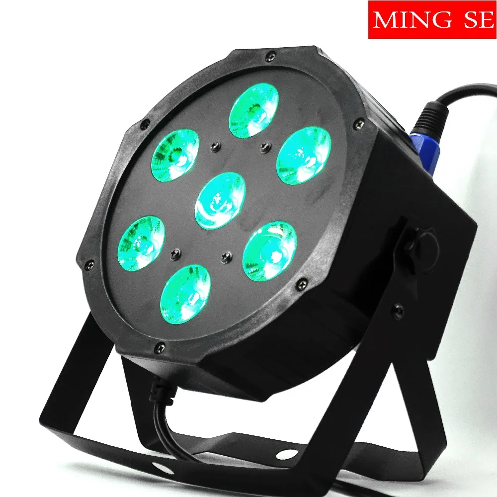 7x12 Вт led Par огни RGBW 4в1 7x18 Вт RGBWA UV 6в1 плоский par led dmx512 Дискотека освещение Профессиональный Сценический dj оборудование