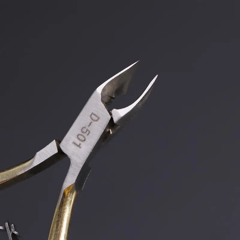 WINOMO Профессиональный Класс D501 4 дюйма полный челюсти Золотой Маникюрные щипчики Cutter Clipper Нержавеющая сталь с двойным Springs