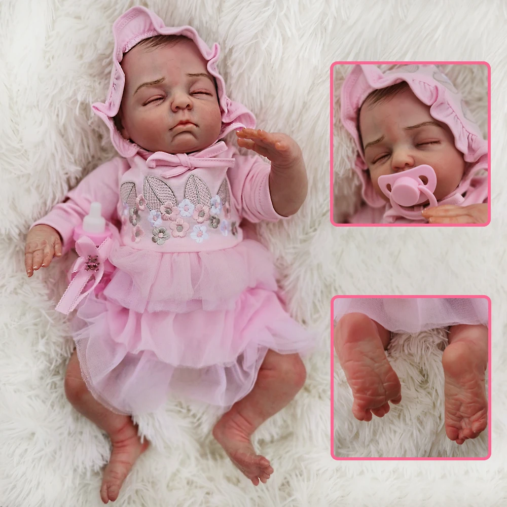 OtardDolls Reborn Baby Dolls Реалистичная богатая живопись 18 дюймов Детские куклы живые Новорожденные ребенок малыш игрушка для детей Подарки