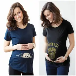 2017 для беременных Средства ухода за кожей для будущих мам футболки Шорты для женщин Повседневное Беременность Одежда для беременных