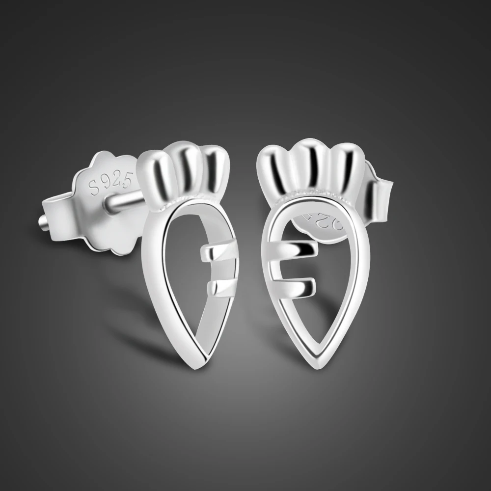 

Женские серьги-гвоздики из серебра 925 пробы, с иглами