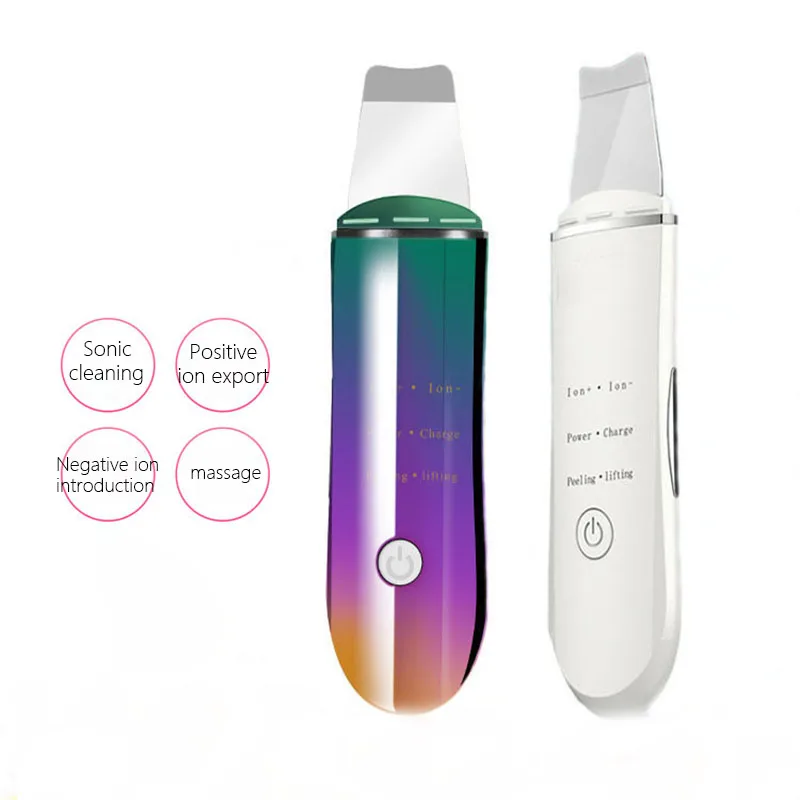 

Hot USB Ultrasonic Skin Scrubber Deep Cleaning Facial Peeling Face Cleaner Acne Removal Blackhead Beauty Whitening Machine