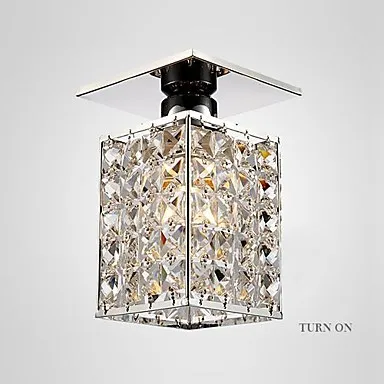 

Flush Mount LED Crystal Ceiling Lights Lamp With 1 Light Home Lighting Lustre De Cristal Free Shipping
